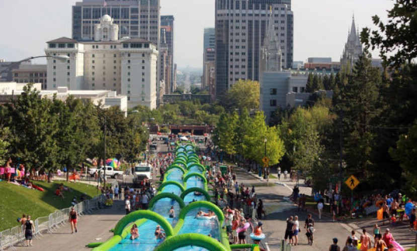 1 июля в Петах-Тикве будет открыт водный аттракцион Slide the City